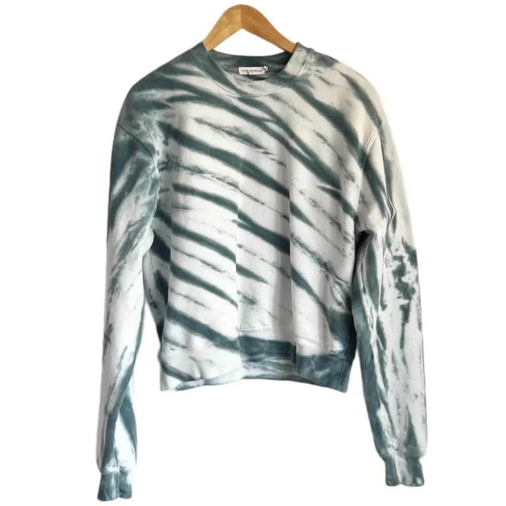 NWOT Good American | Tie Dye Sweatshirt - Size 2 (M)